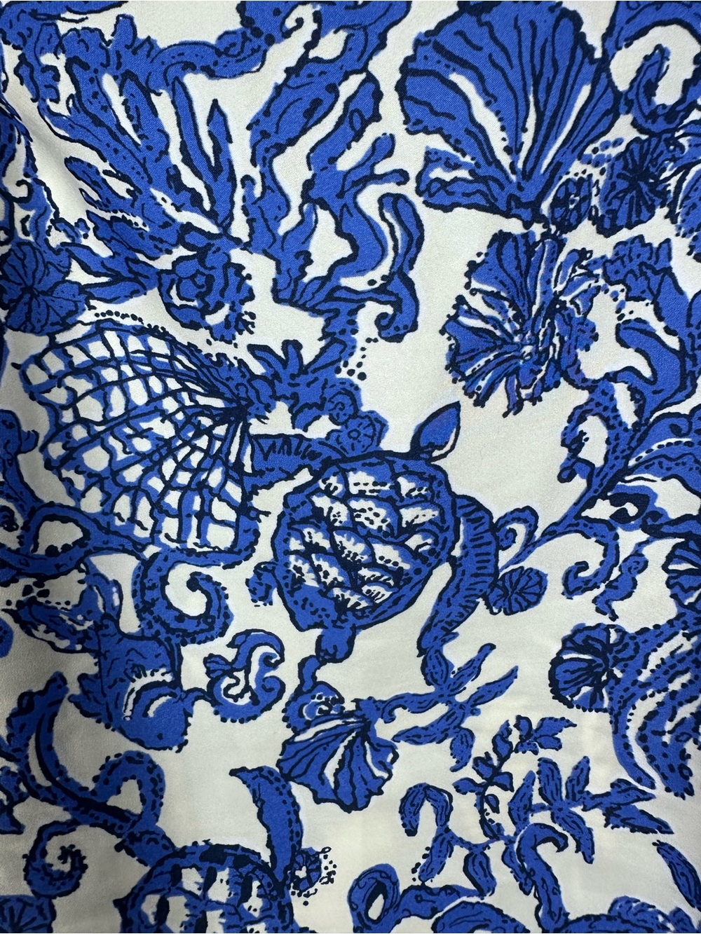 Lilly Pulitzer Women’s Kaori 3/4 Sleeve Off Shoulder Deeper Coconut Ride With Me - Picture 9 of 10